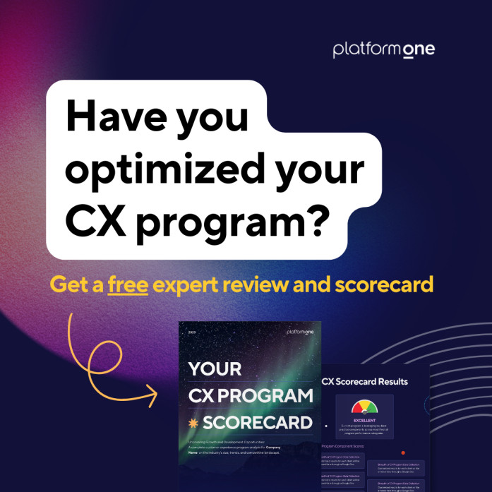 Platform One CX Scorecard