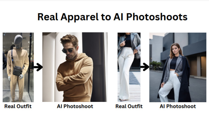 AI fashion photoshoot