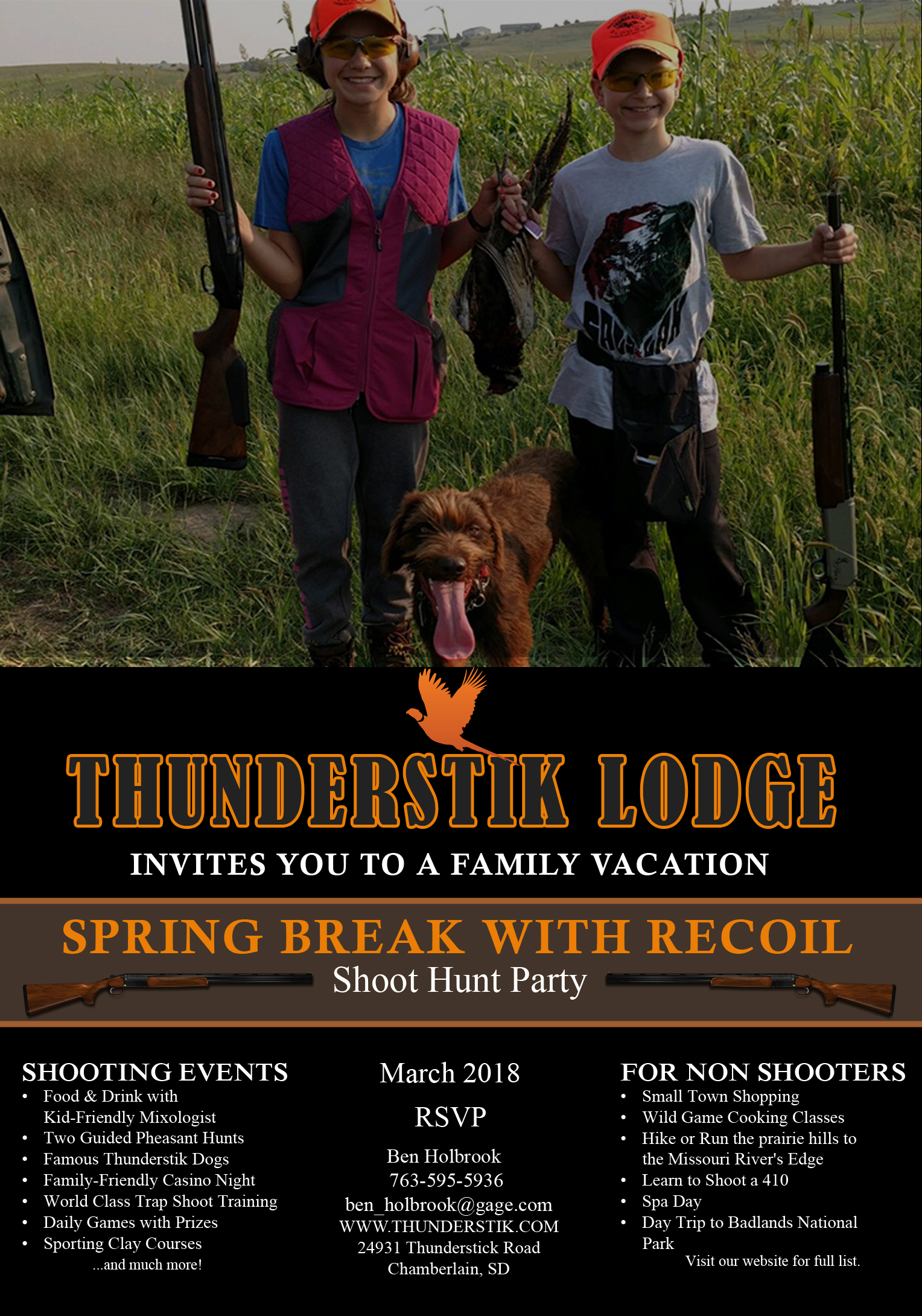 Thunderstik Lodge, Thursday, December 7, 2017, Press release picture