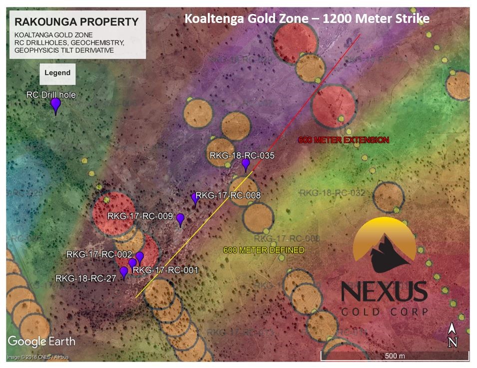 Nexus Gold Corp., Thursday, October 25, 2018, Press release picture