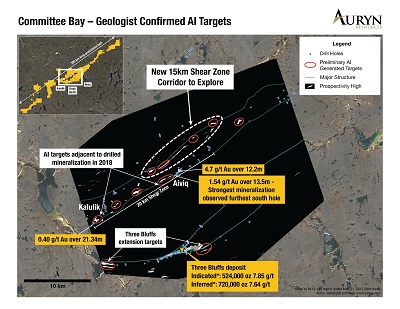 Auryn Resources Inc., Tuesday, February 19, 2019, Press release picture