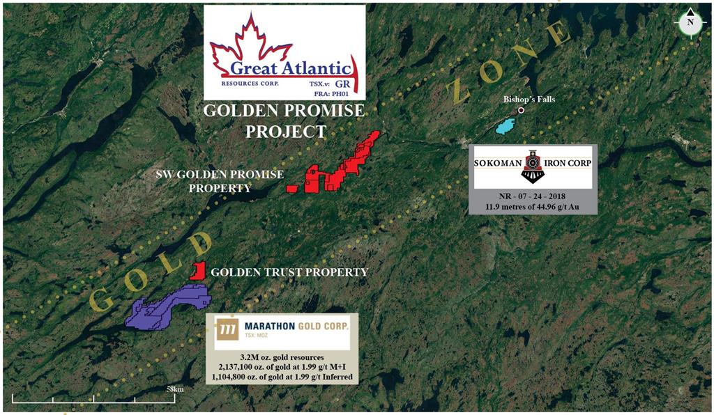 Great Atlantic Resources Corp., Friday, March 1, 2019, Press release picture