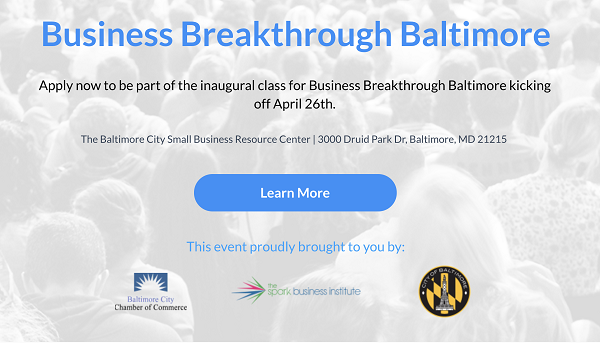 Baltimore City Chamber of Commerce, Thursday, March 7, 2019, Press release picture