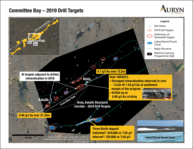 Auryn Resources Inc., Tuesday, June 18, 2019, Press release picture