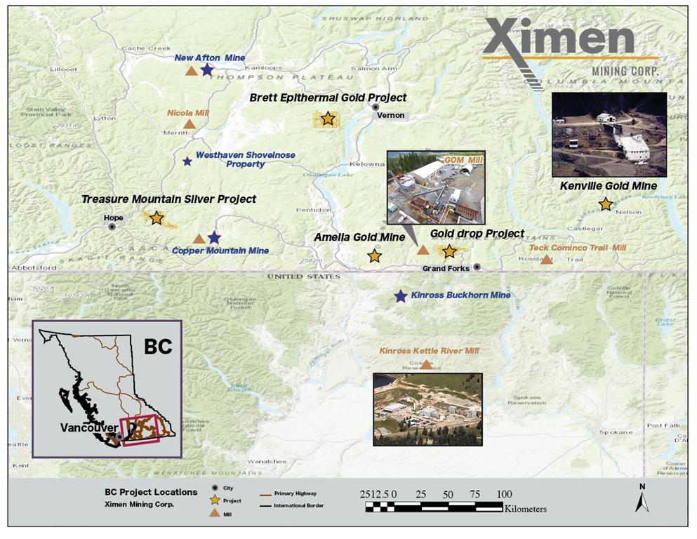 Ximen Mining Corp., Tuesday, July 2, 2019, Press release picture