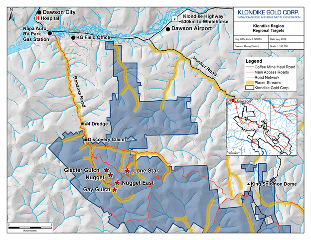Klondike Gold Corp., Tuesday, August 6, 2019, Press release picture