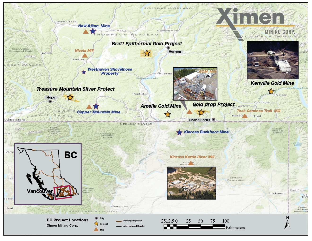 Ximen Mining Corp., Friday, August 23, 2019, Press release picture