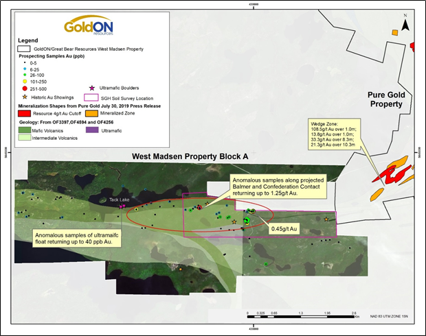 GoldON Resources Ltd., Wednesday, September 4, 2019, Press release picture