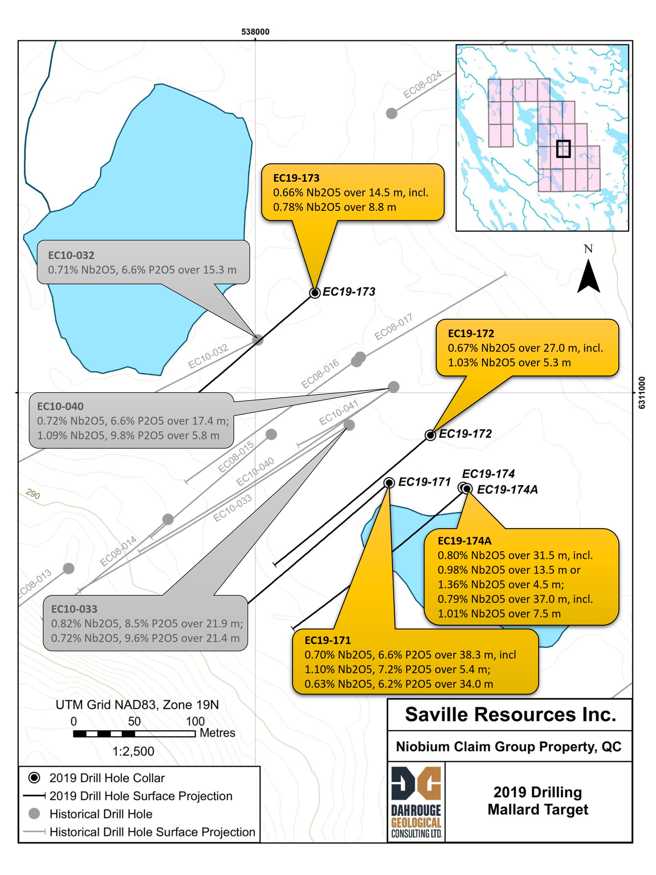 Saville Resources Inc., Monday, September 16, 2019, Press release picture