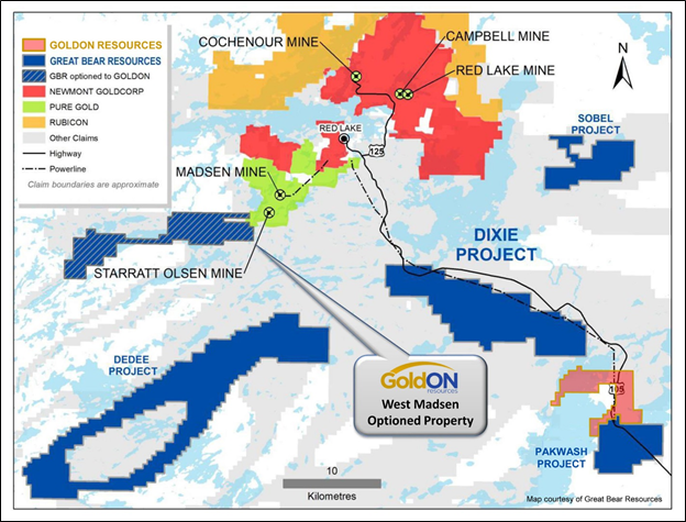 GoldON Resources Ltd., Tuesday, October 22, 2019, Press release picture