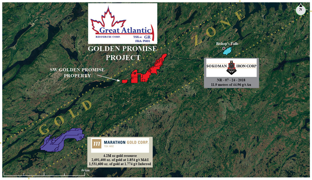 Great Atlantic Resources Corp., Tuesday, October 29, 2019, Press release picture