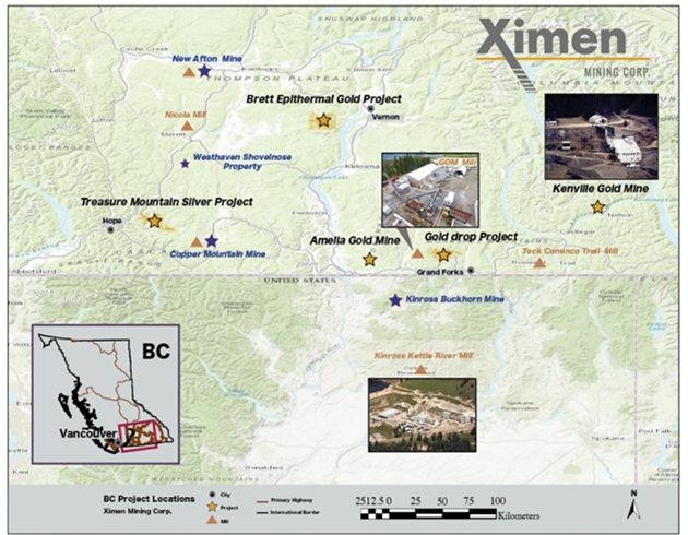 Ximen Mining Corp., Thursday, November 7, 2019, Press release picture