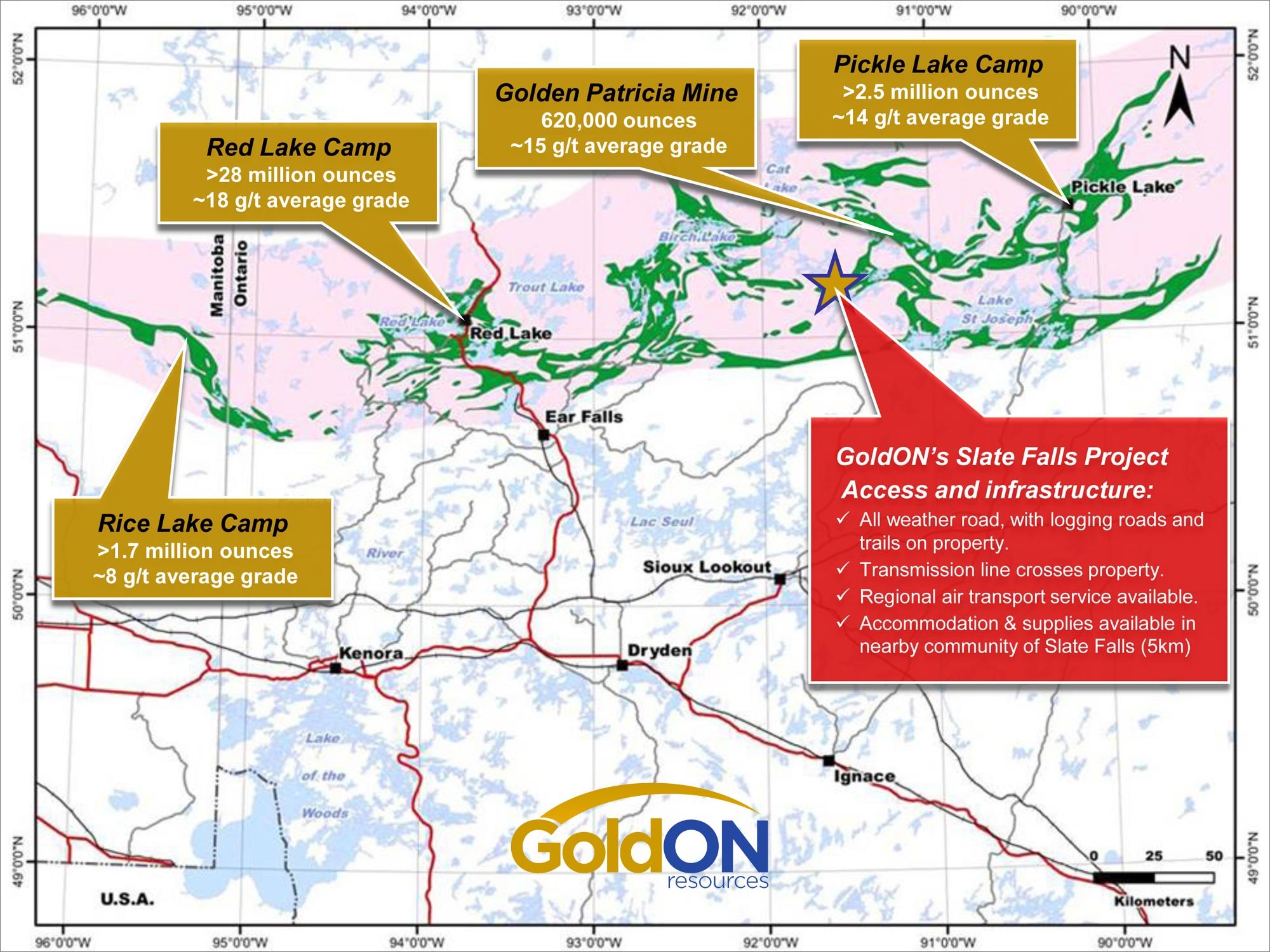 GoldON Resources Ltd., Tuesday, November 12, 2019, Press release picture