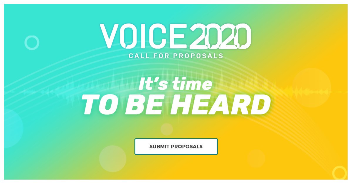 VOICE Summit, Thursday, November 14, 2019, Press release picture