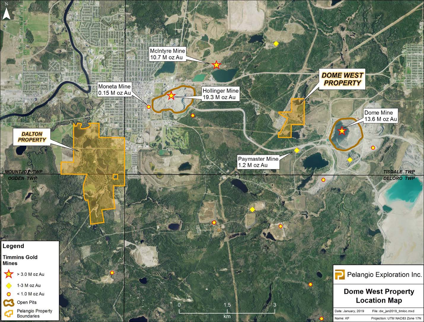 Pelangio Exploration Inc., Friday, January 17, 2020, Press release picture