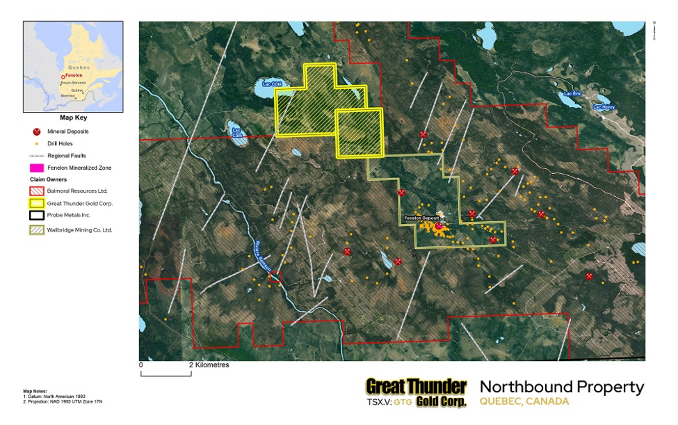Great Thunder Gold Corp., Tuesday, February 4, 2020, Press release picture