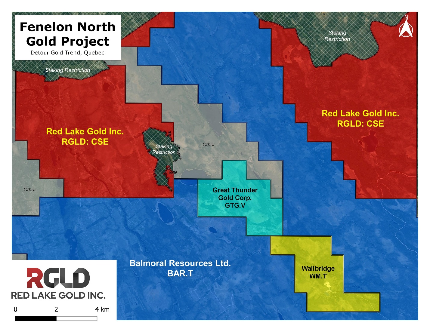Red Lake Gold Inc., Wednesday, February 12, 2020, Press release picture