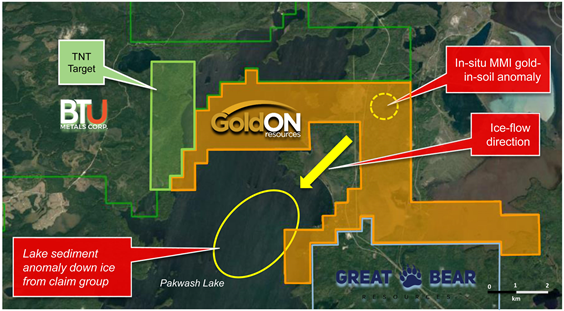 GoldON Resources Ltd., Wednesday, April 22, 2020, Press release picture