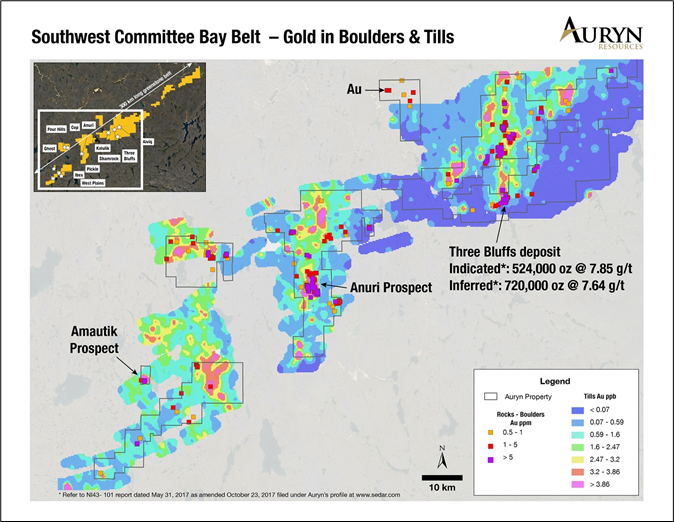Auryn Resources Inc., Wednesday, May 20, 2020, Press release picture