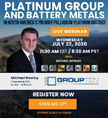Group Ten Metals Inc. , Friday, July 17, 2020, Press release picture