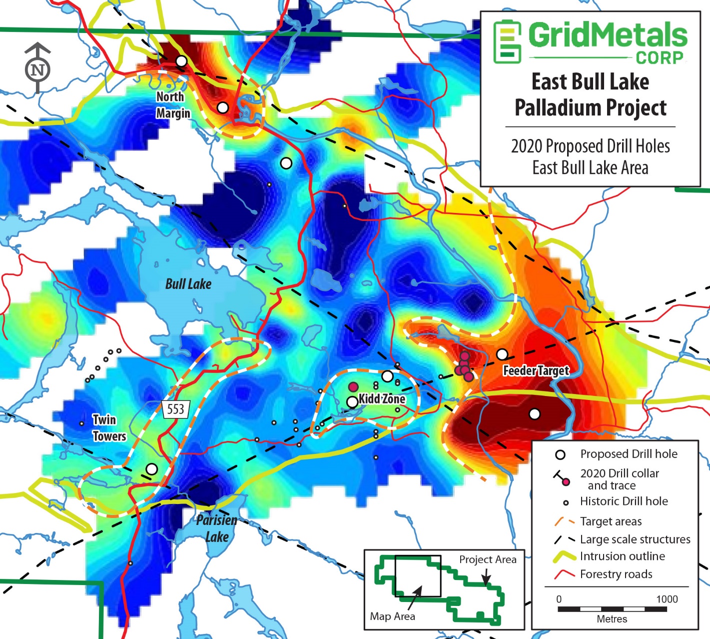 Grid Metals Corp., Thursday, August 6, 2020, Press release picture