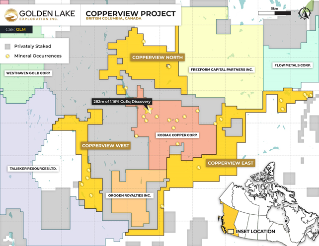 Golden Lake Exploration Inc., Tuesday, September 8, 2020, Press release picture