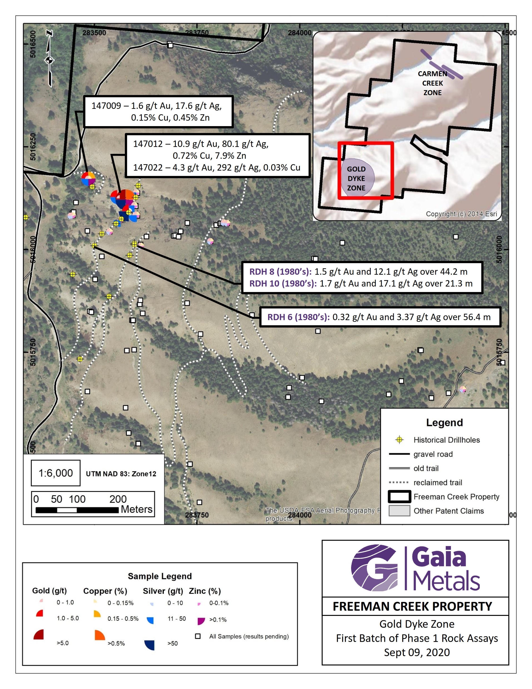 Gaia Metals Corp., Thursday, September 10, 2020, Press release picture