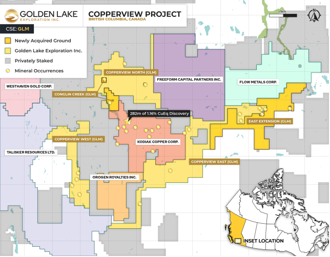 Golden Lake Exploration Inc., Tuesday, September 22, 2020, Press release picture