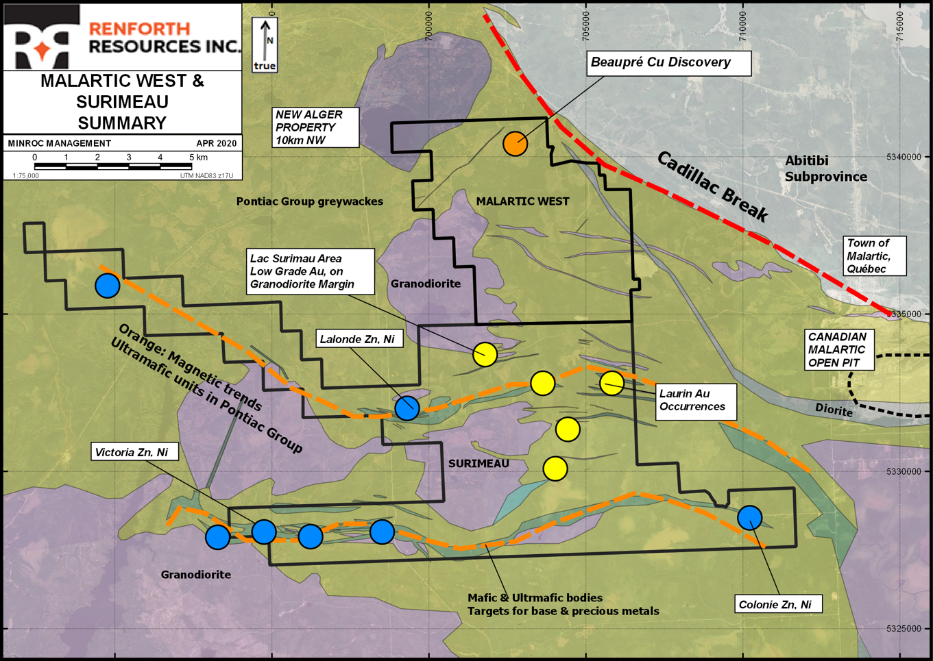 Renforth Resources Inc., Wednesday, October 21, 2020, Press release picture