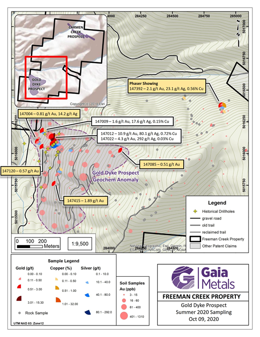 Gaia Metals Corp., Tuesday, October 27, 2020, Press release picture
