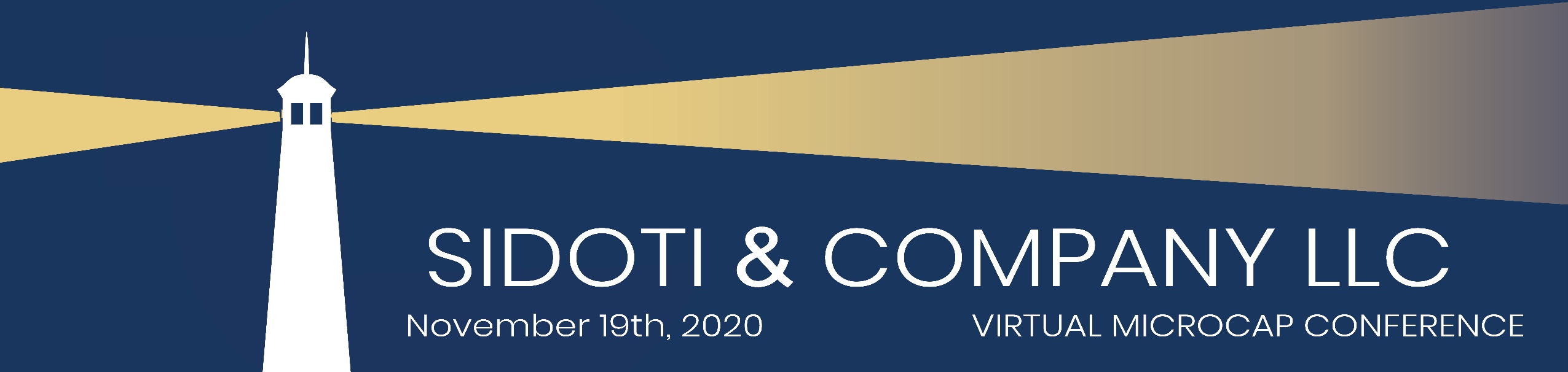 Sidoti & Company, LLC, Thursday, November 19, 2020, Press release picture