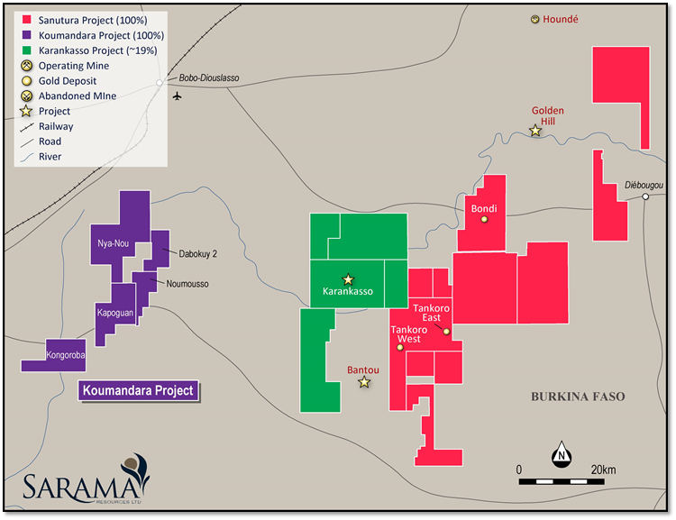 Sarama Resources Ltd., Wednesday, December 16, 2020, Press release picture