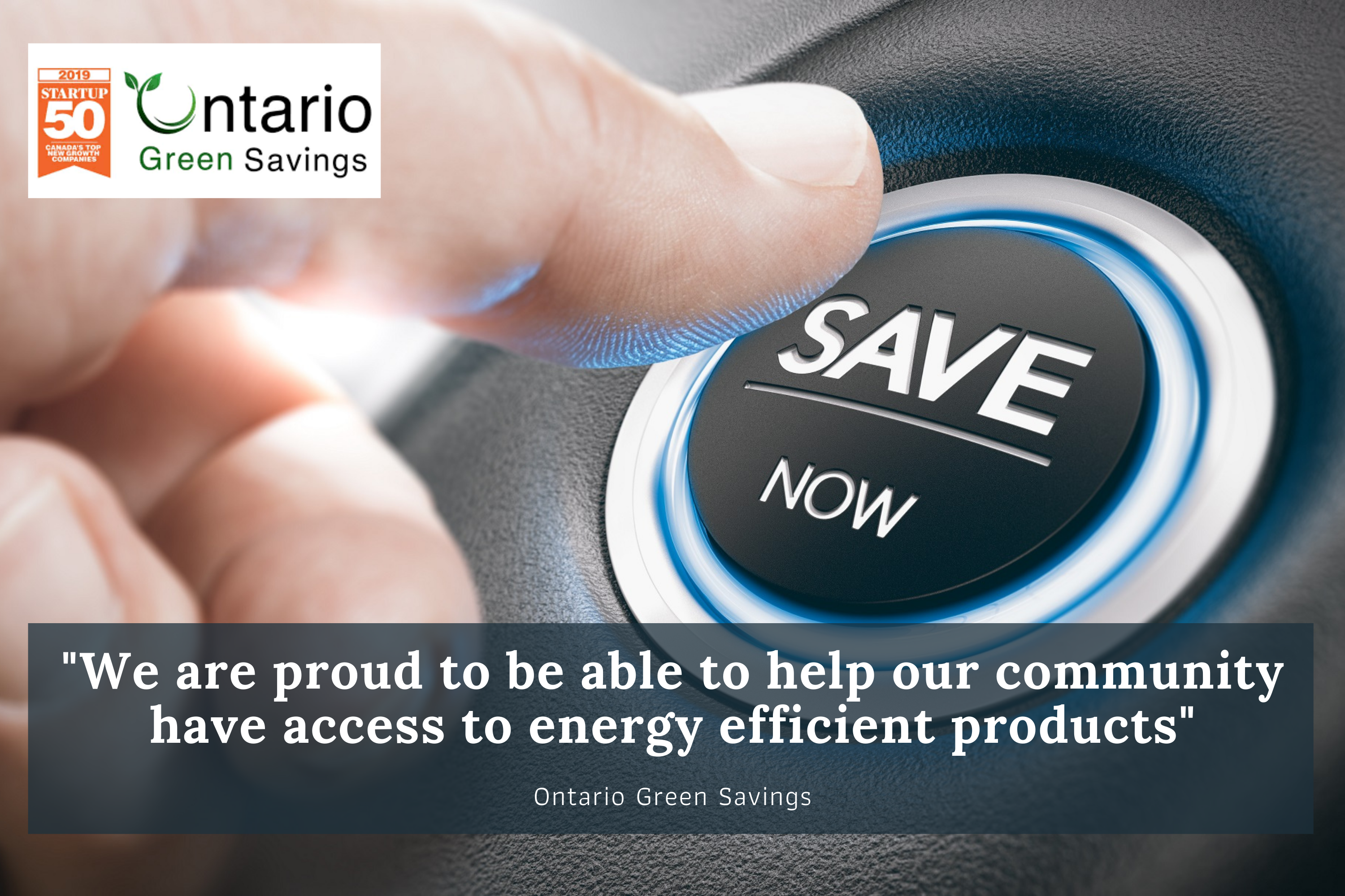 Ontario Green Savings, Monday, January 18, 2021, Press release picture