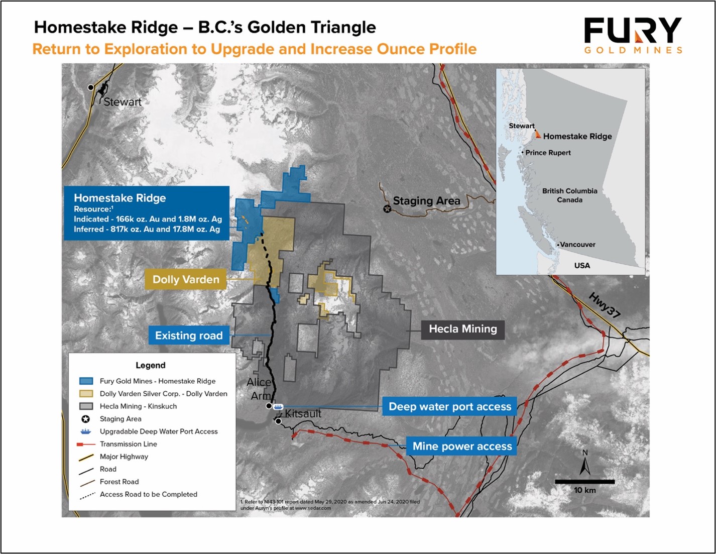 Fury Gold Mines, Tuesday, February 2, 2021, Press release picture
