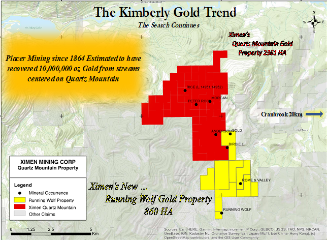 Ximen Mining Corp., Wednesday, February 3, 2021, Press release picture