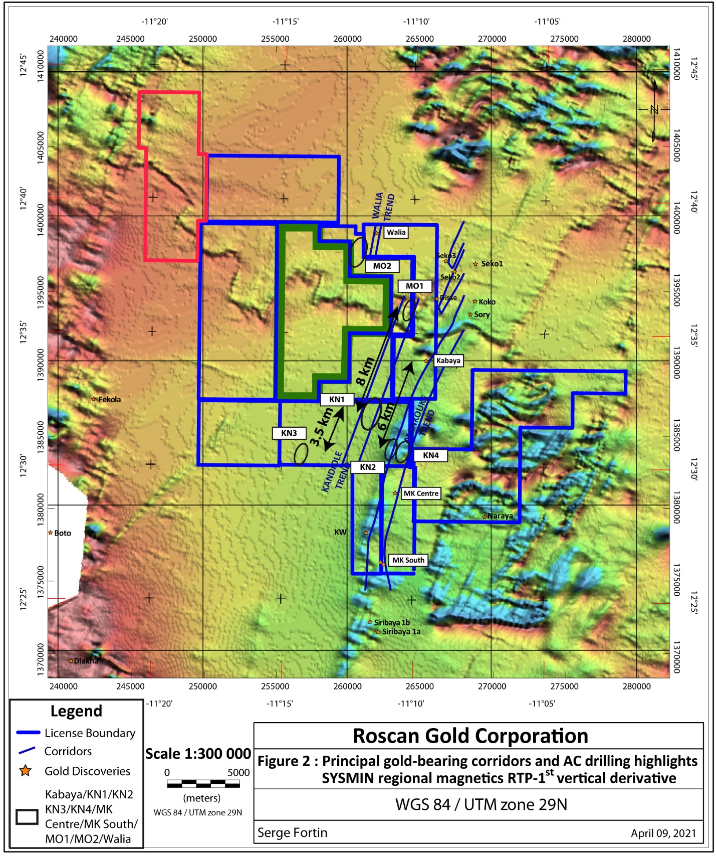 Roscan Gold Corporation, Monday, April 12, 2021, Press release picture