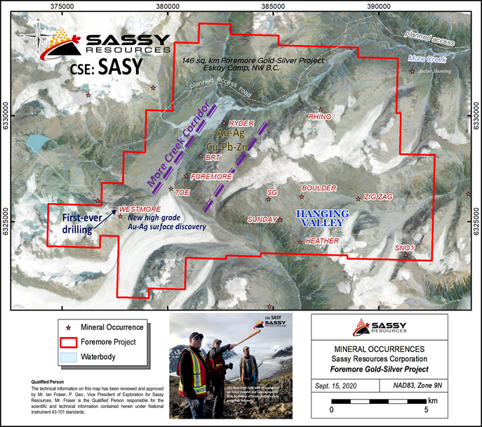 Sassy Resources Corporation, Monday, May 10, 2021, Press release picture