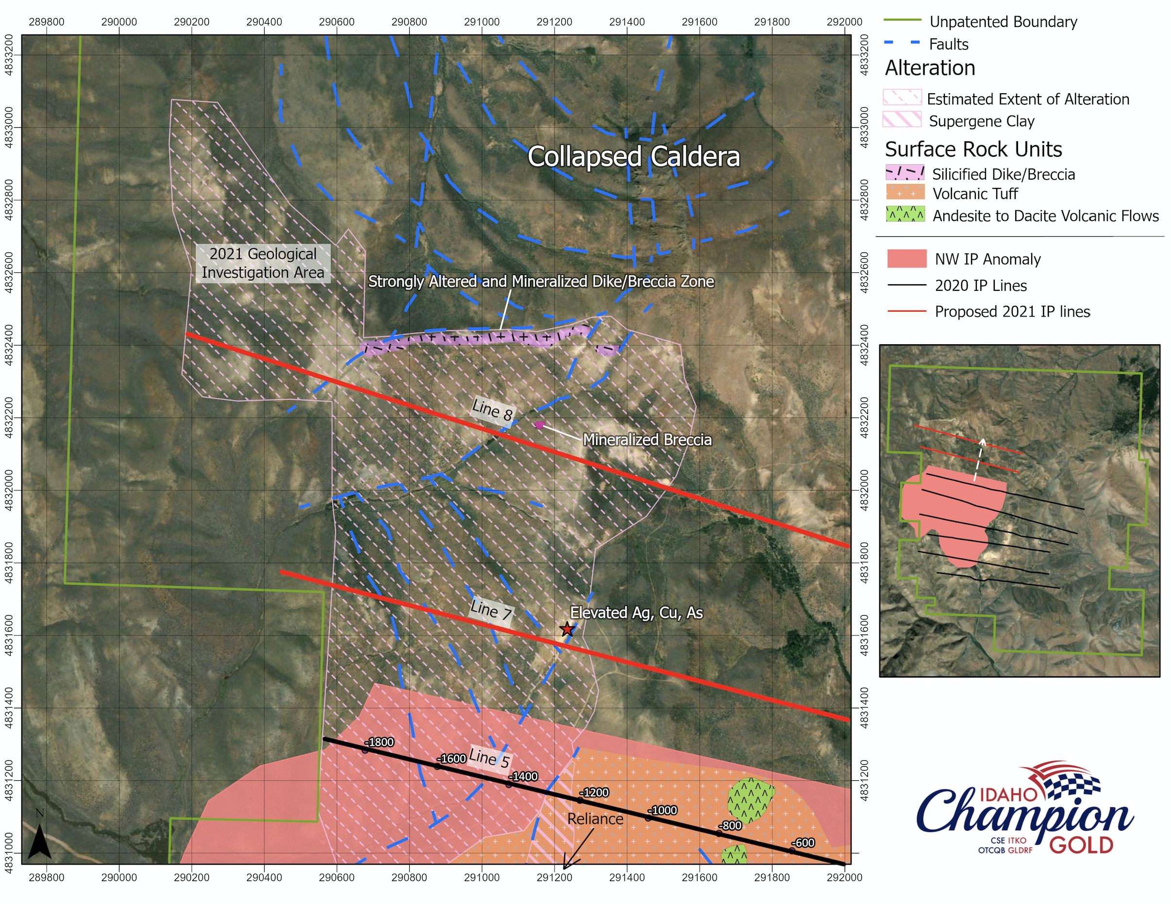 Idaho Champion Gold Mines Canada Inc., Wednesday, May 12, 2021, Press release picture