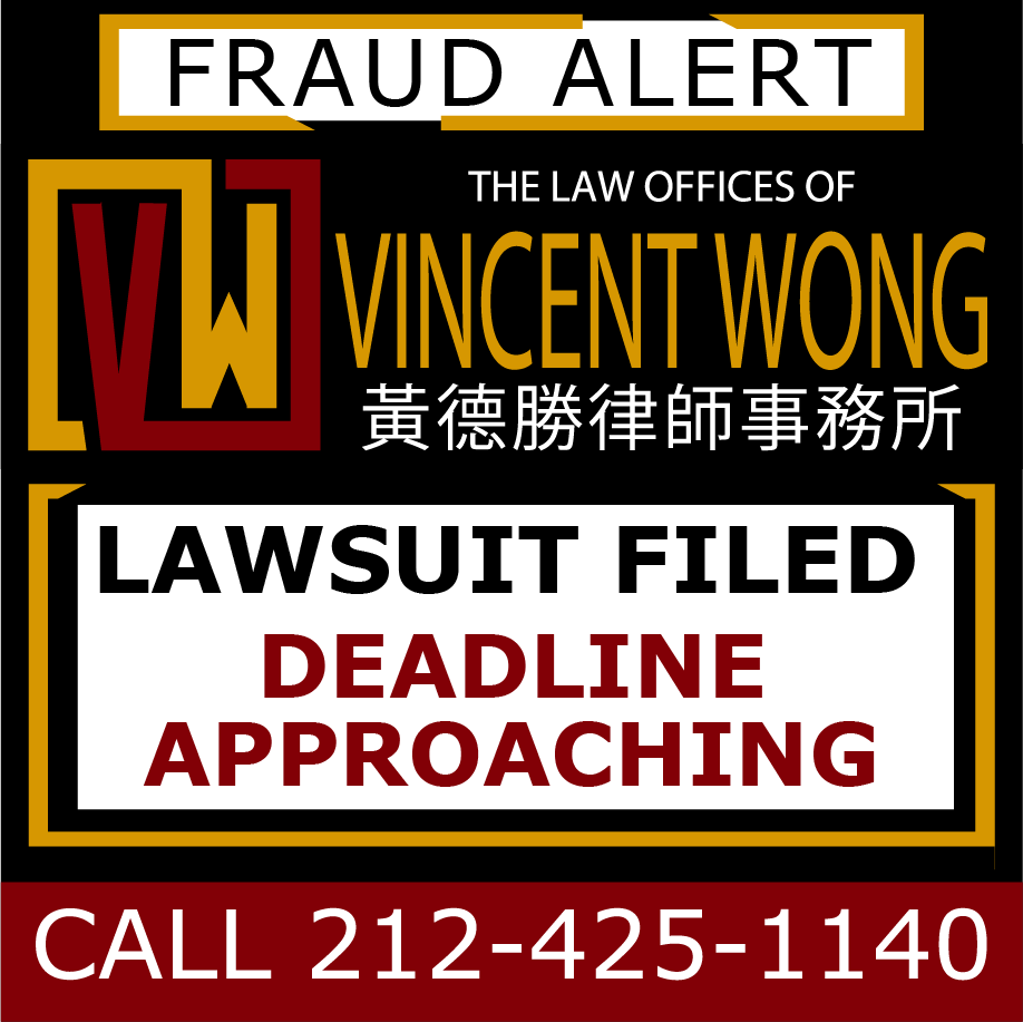The Law Offices of Vincent Wong, Monday, June 14, 2021, Press release picture