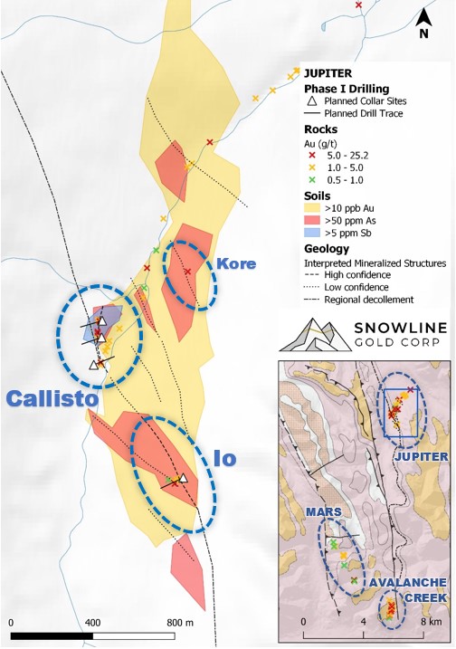 Snowline Gold Corp., Wednesday, June 16, 2021, Press release picture