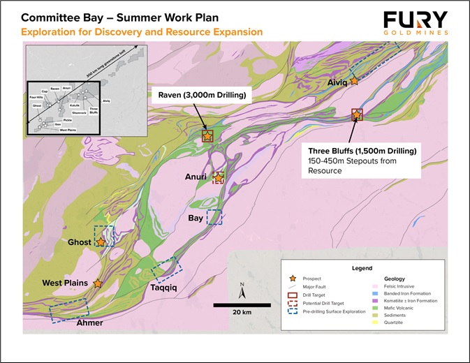 Fury Gold Mines, Wednesday, July 14, 2021, Press release picture