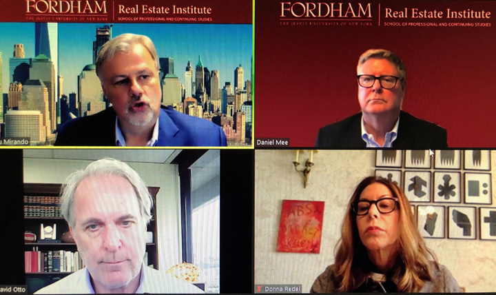 Fordham Real Estate Institute, Thursday, July 15, 2021, Press release picture