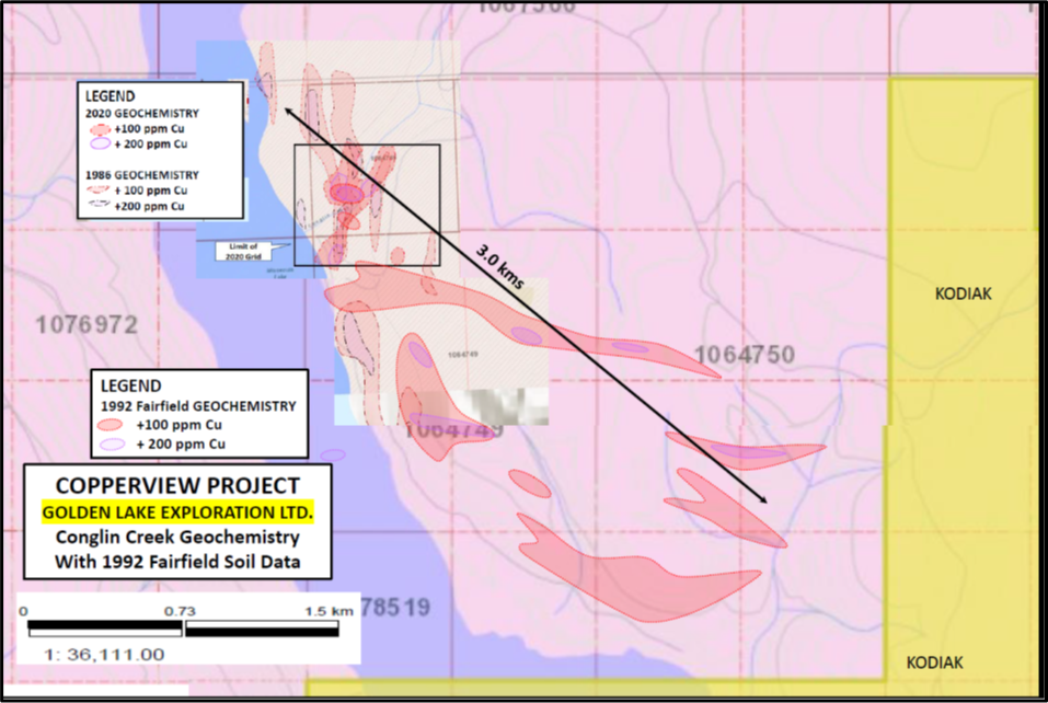 Golden Lake Exploration Inc., Tuesday, September 7, 2021, Press release picture