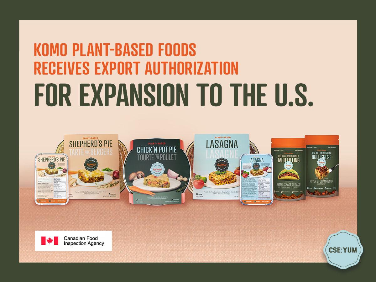 KOMO Plant Based Foods Inc., Tuesday, September 14, 2021, Press release picture