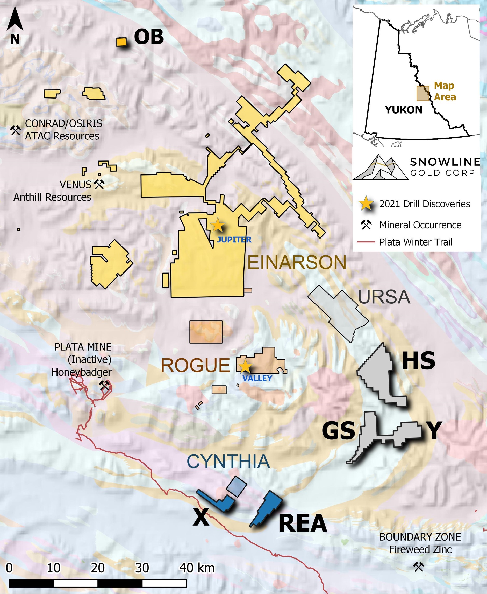 Snowline Gold Corp., Tuesday, September 14, 2021, Press release picture