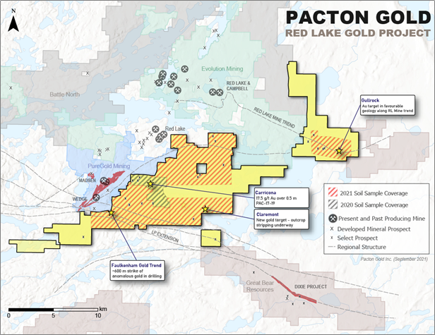 Pacton Gold, Wednesday, September 22, 2021, Press release picture