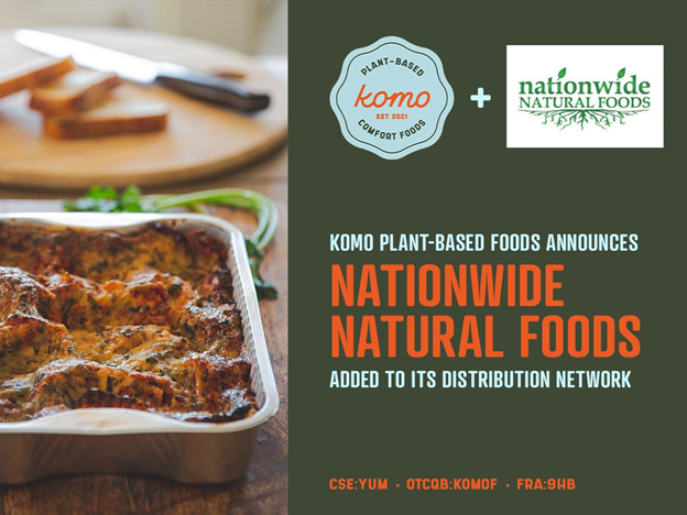 KOMO Plant Based Foods Inc., Thursday, October 14, 2021, Press release picture