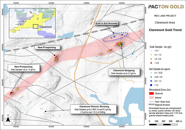 Pacton Gold, Thursday, October 28, 2021, Press release picture