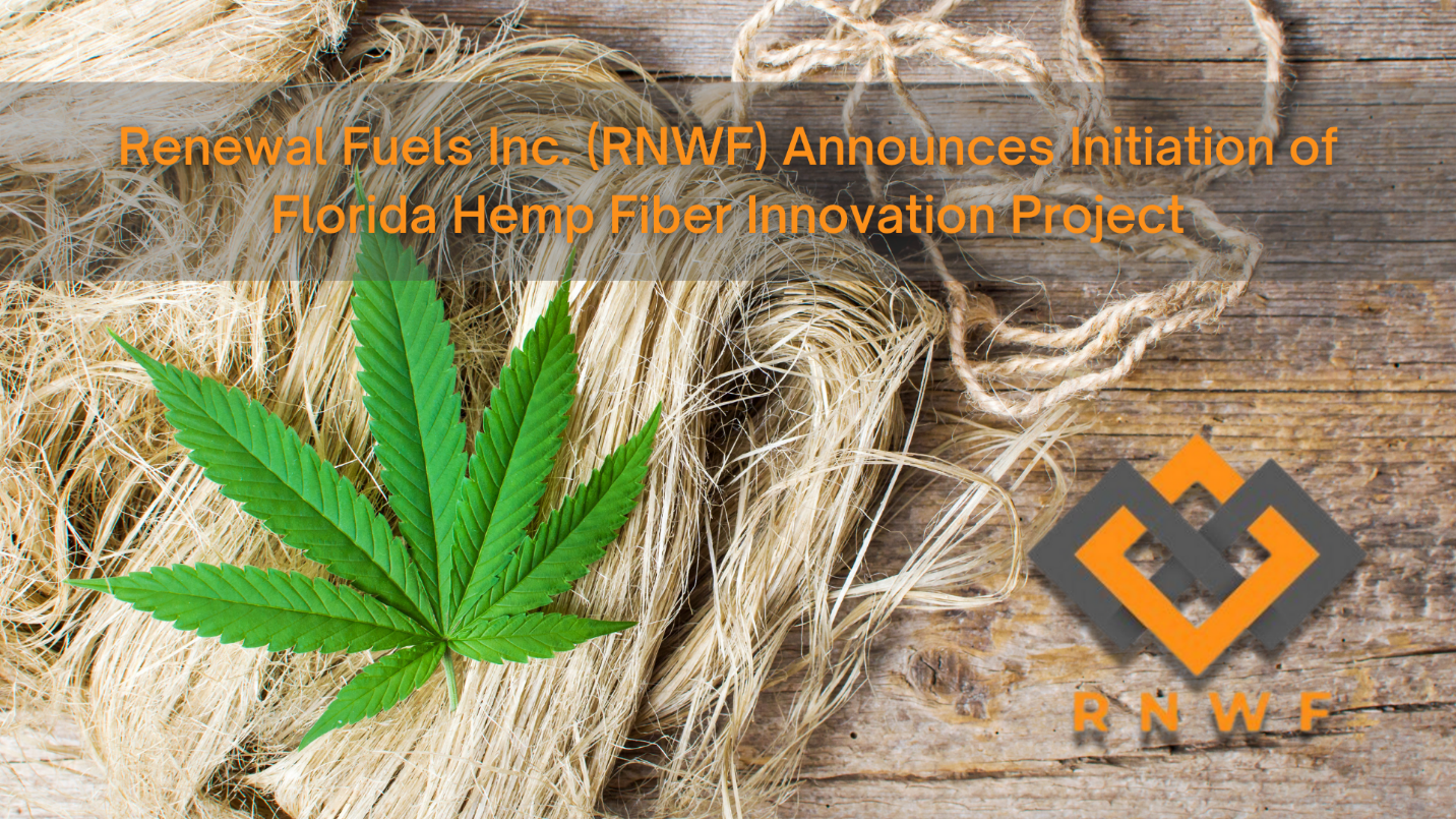 Renewal Fuels, Inc., Thursday, October 28, 2021, Press release picture