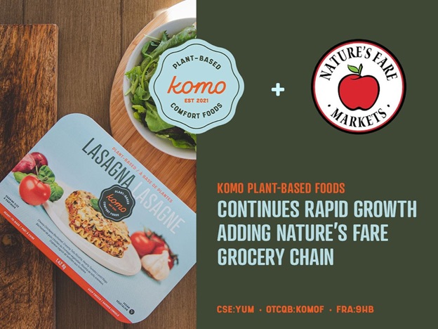 KOMO Plant Based Foods Inc., Tuesday, November 9, 2021, Press release picture